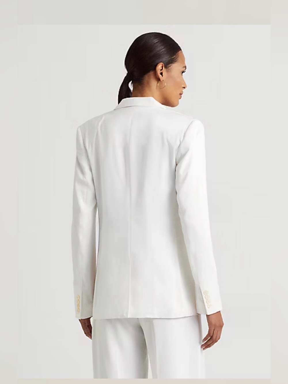 NWT Lauren Ralph Lauren Linen-Blend Twill Blazer Size 12P - Picture 5 of 8